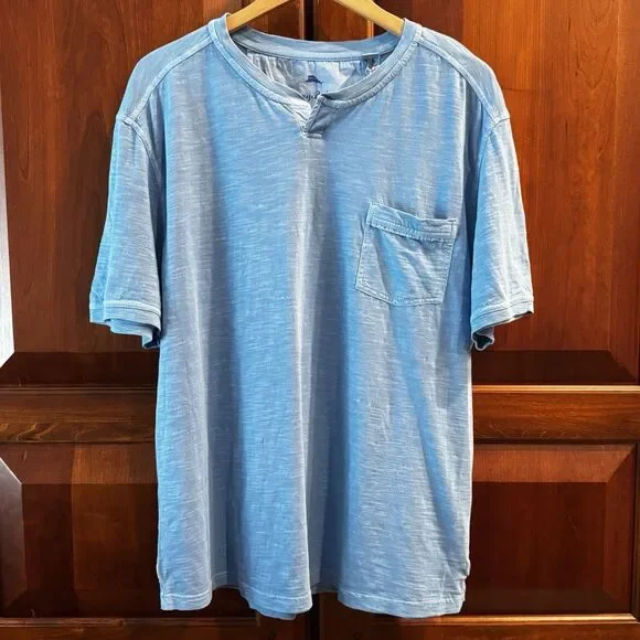 Tommy Bahama Beach Fade Abaco Tee Blue Infinity Pool Pocket Shirt NWT Size XL - Picture 13 of 13